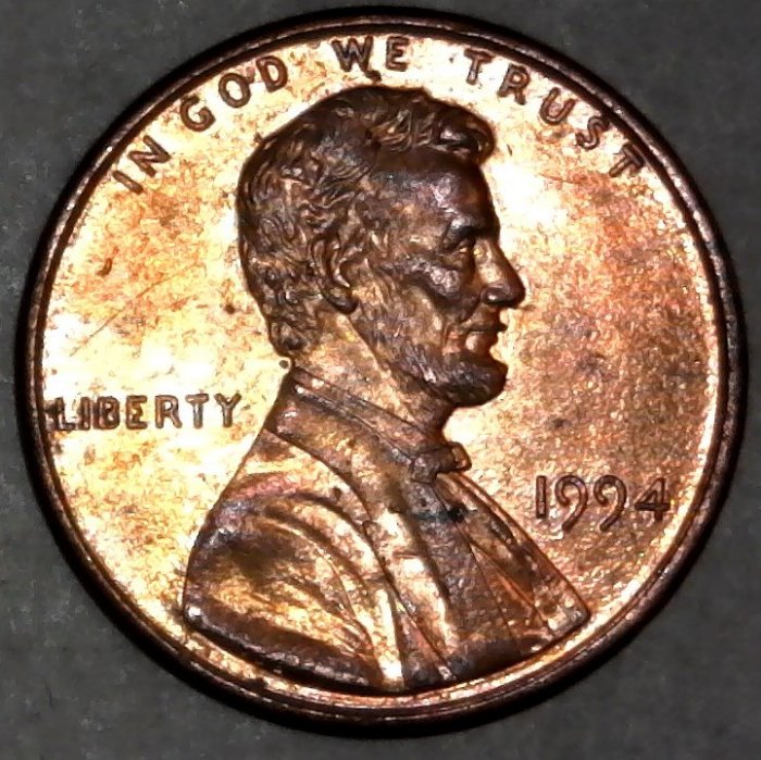 1994-P-Lincoln-Memorial-Cent-With-Broken-Post-Die-Chip-In-